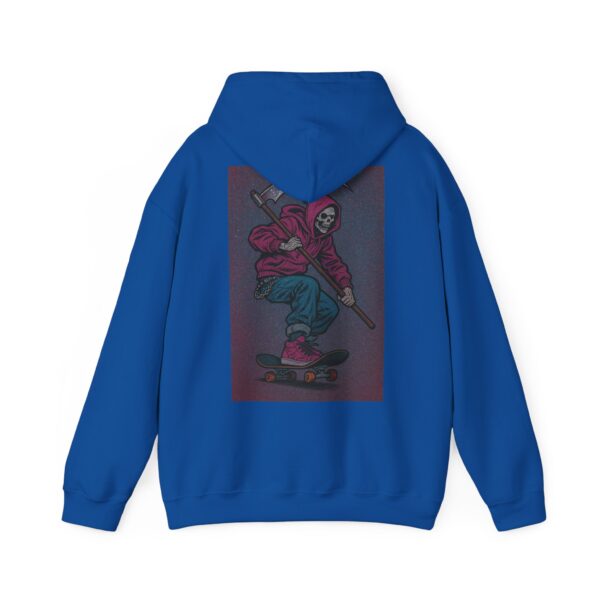 Vibrant Skateboarder Hoodie - Unisex Heavy Blend Sweatshirt, Trendy Streetwear, Cool Gift for Skaters, Casual Wear, Seasonal Style – Bild 54