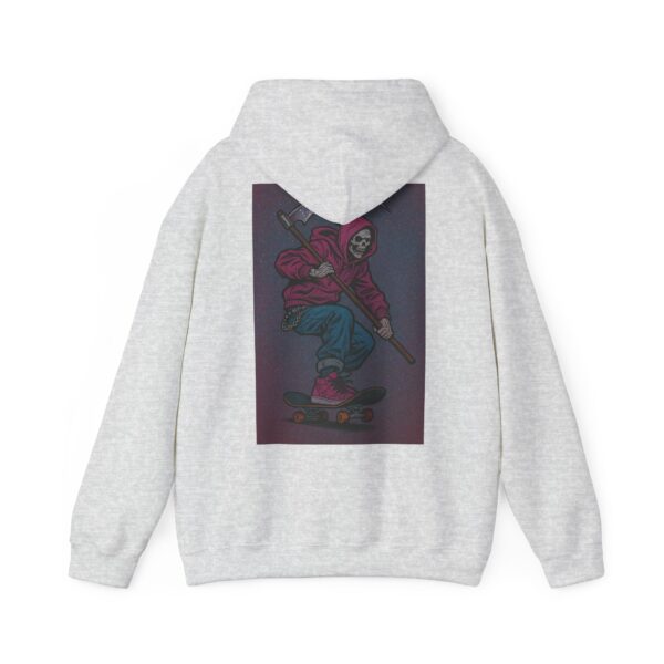 Vibrant Skateboarder Hoodie - Unisex Heavy Blend Sweatshirt, Trendy Streetwear, Cool Gift for Skaters, Casual Wear, Seasonal Style – Bild 6