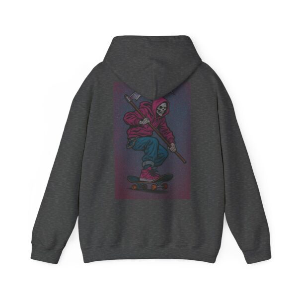 Vibrant Skateboarder Hoodie - Unisex Heavy Blend Sweatshirt, Trendy Streetwear, Cool Gift for Skaters, Casual Wear, Seasonal Style – Bild 46